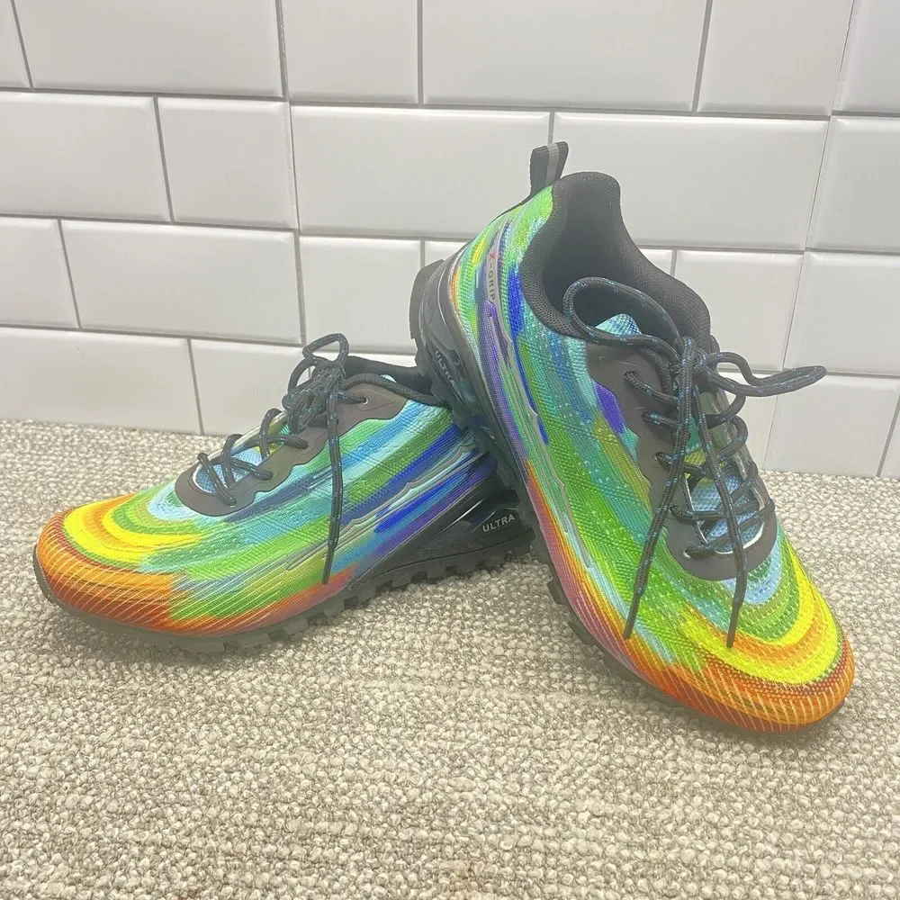 Kricely Trail Shoes Men's EU 40‎ US 7 Hiking X-Grip Ultra Running Rainbow S4